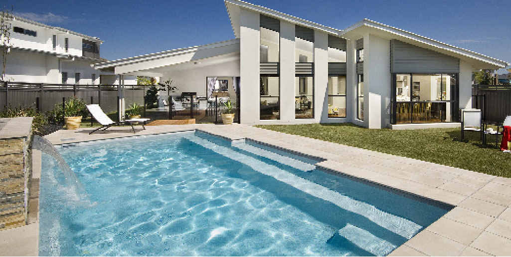 SPECTACULAR: One of the pools donated for charity. SPECTACULAR: One of the pools donated for charity.